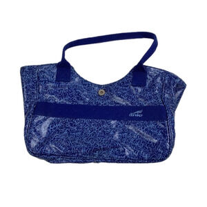 Dansko Shoulder Tote Bag Bright Blue Print